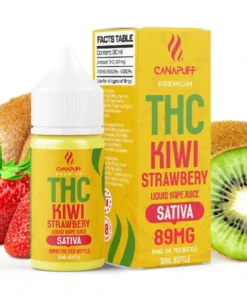 CanaPuff Kiwi Strawberry 89mg THC - Liquid, 30 ml