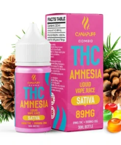 CanaPuff THC/2000mg CBD - Amnesia 89mg THC - Liquid, 30 ml